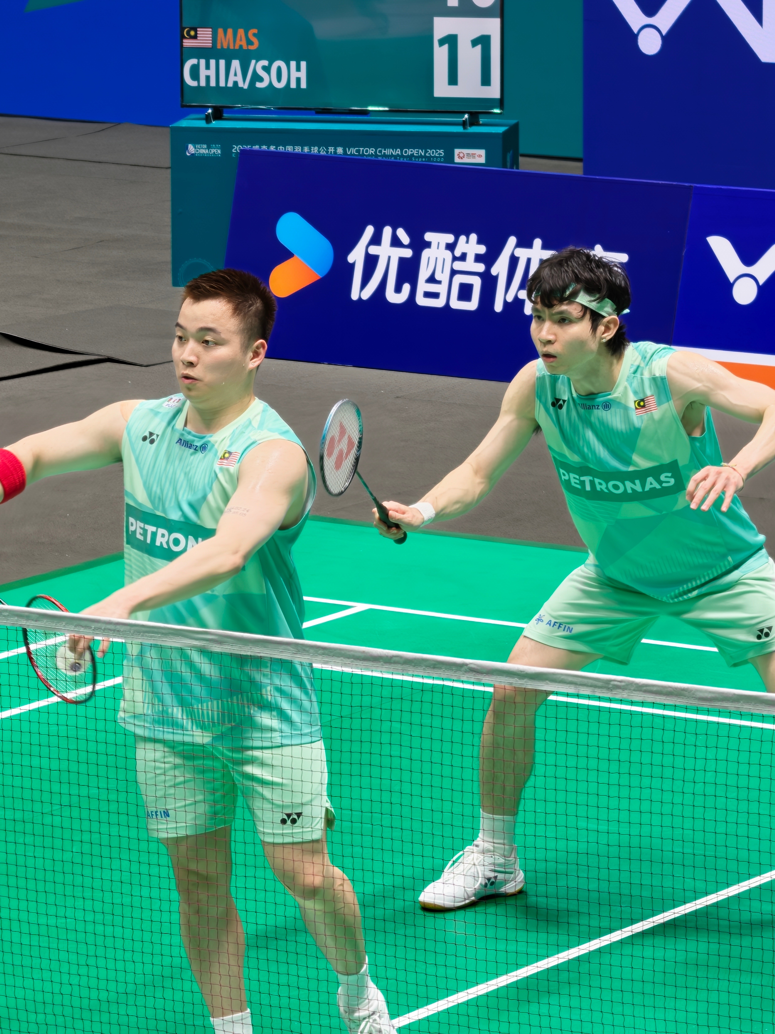 谢定峰/苏伟译🇲🇾 21-16、21-16 🇲🇾万炜聪/郑凯文下轮对手：
