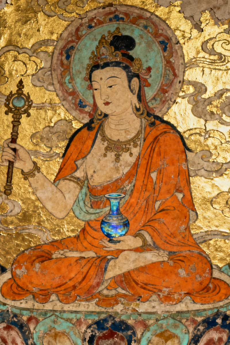 祈愿文殊菩萨慈悲加持，开我智慧天眼，破学业迷障。愿知识点滴入心，解题思路通达，考