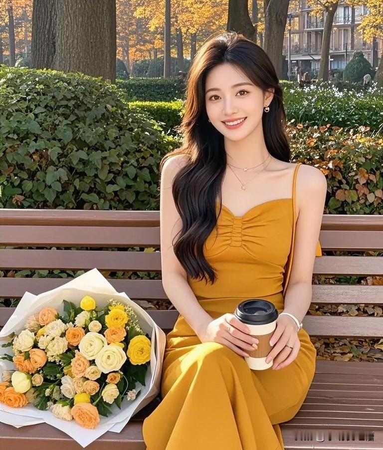是美景艳丽，衣服好看？还是人有气质呢？