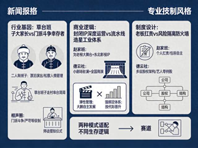 同为曲艺宗师，赵本山和郭德纲的管理差异根源在哪？