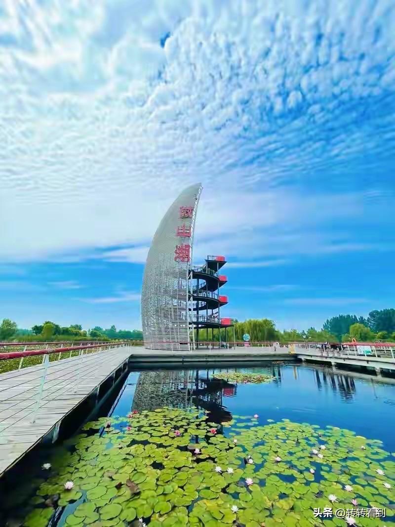 《七律  游微山湖记》
作者：转转看到


云光霞影自徘徊，
画舫缓停涟漪开。