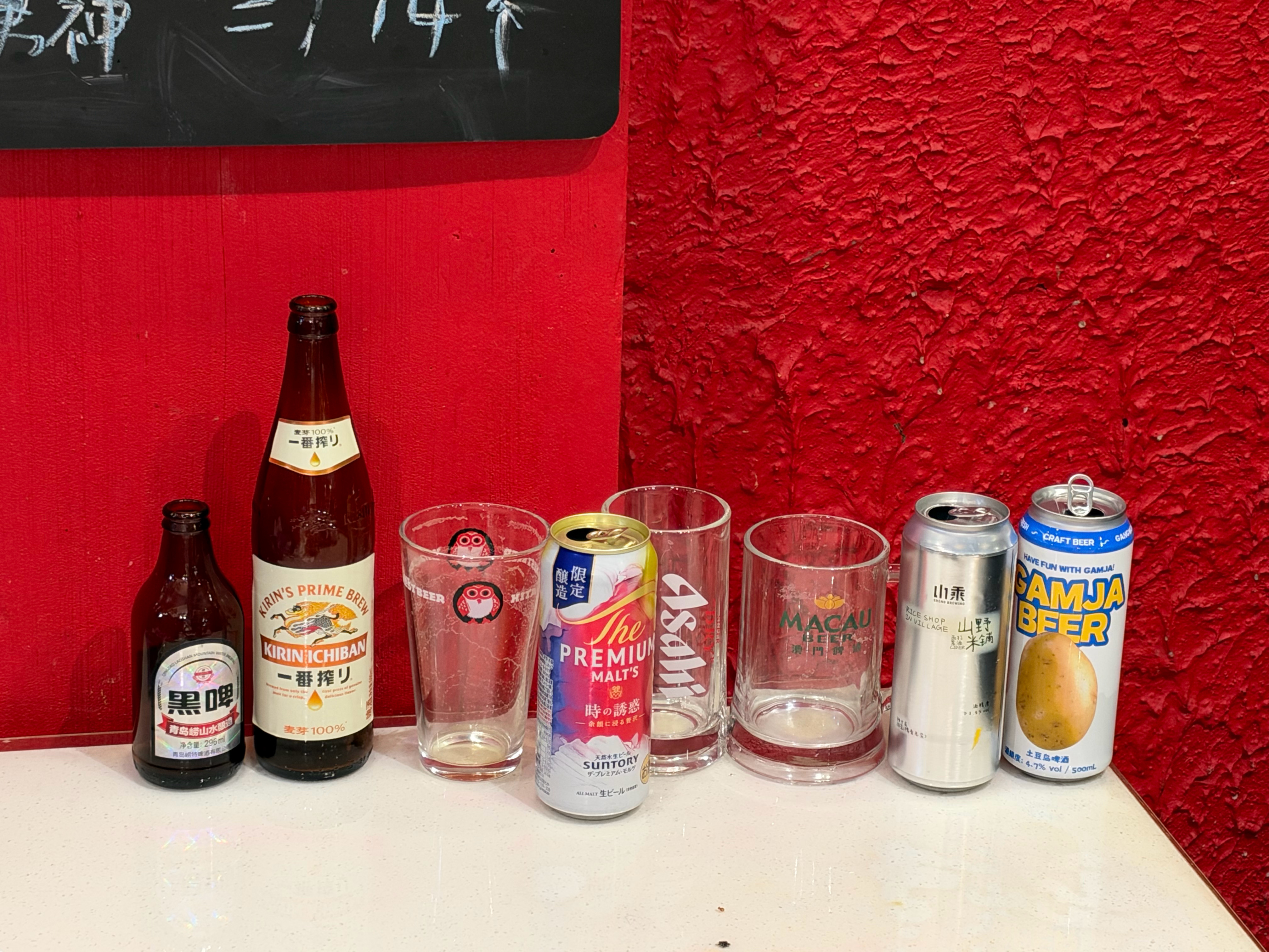中日韩八种啤酒的之夜，太开心！ ​​​