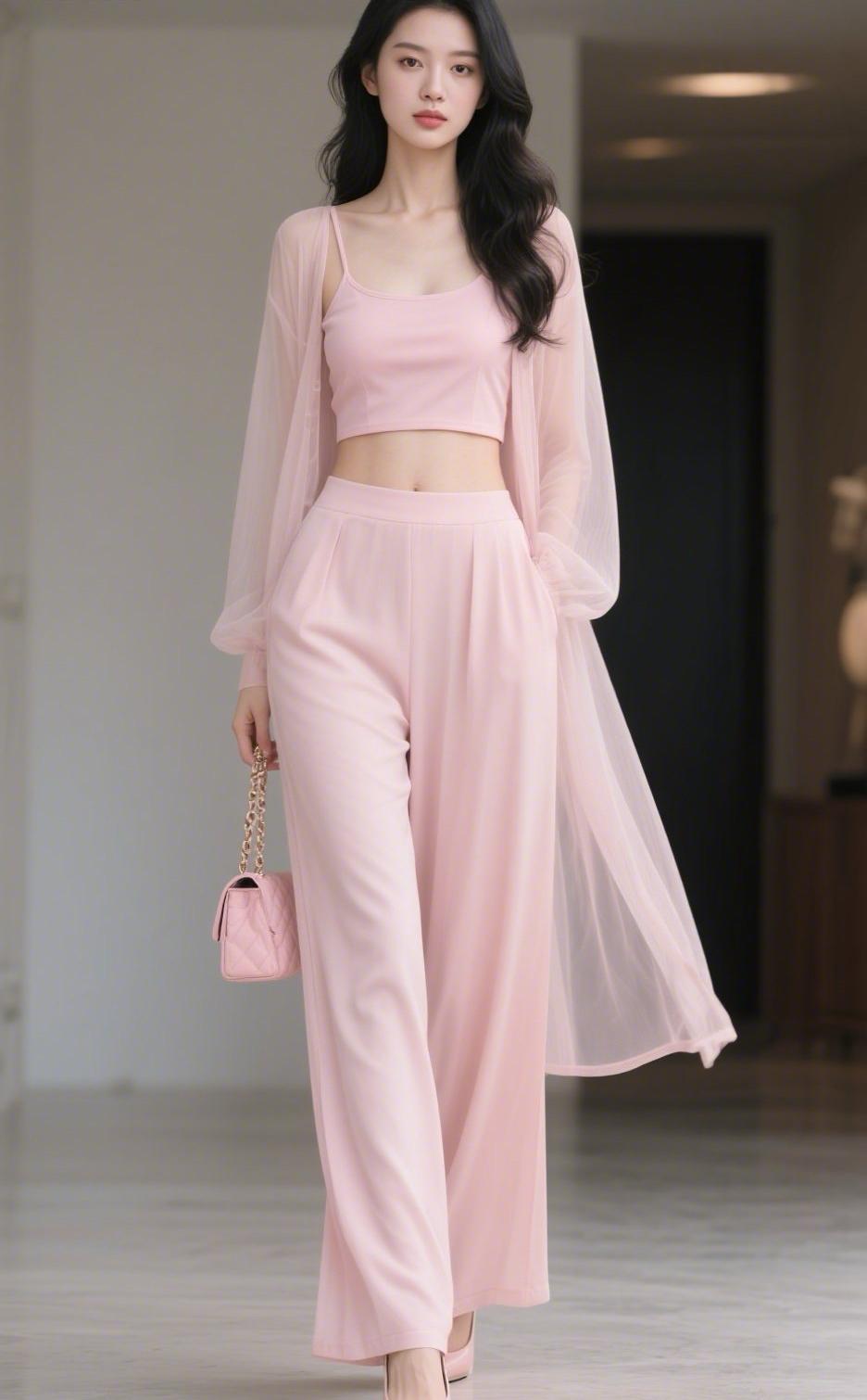 是不是有那么一种仙气飘飘的感觉呢？[偷笑][偷笑]
刚买的一套，自我感觉还不错！