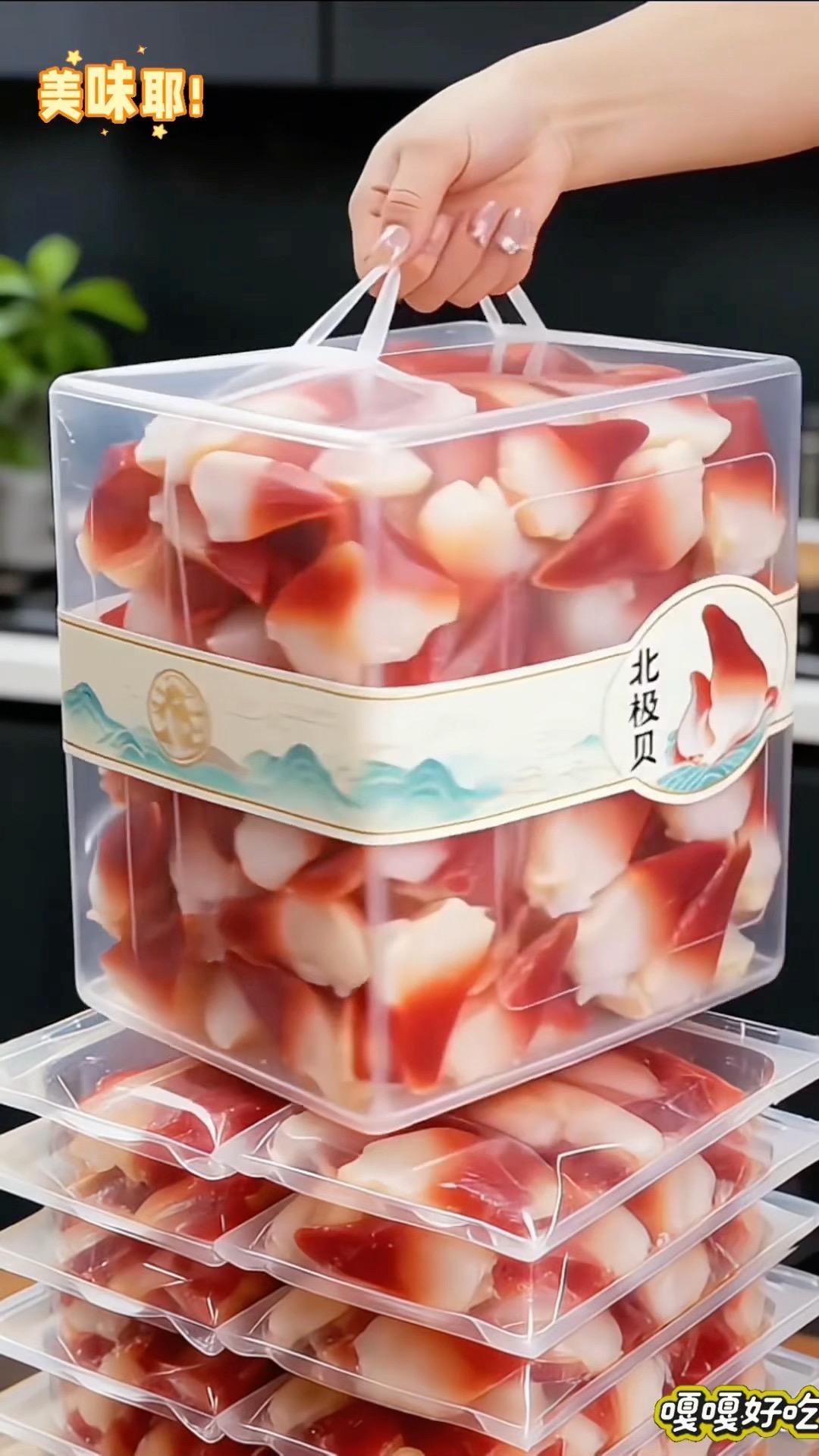 马贝北极贝，大号鲜甜新鲜解冻即食寿司料理鲜活 海鲜