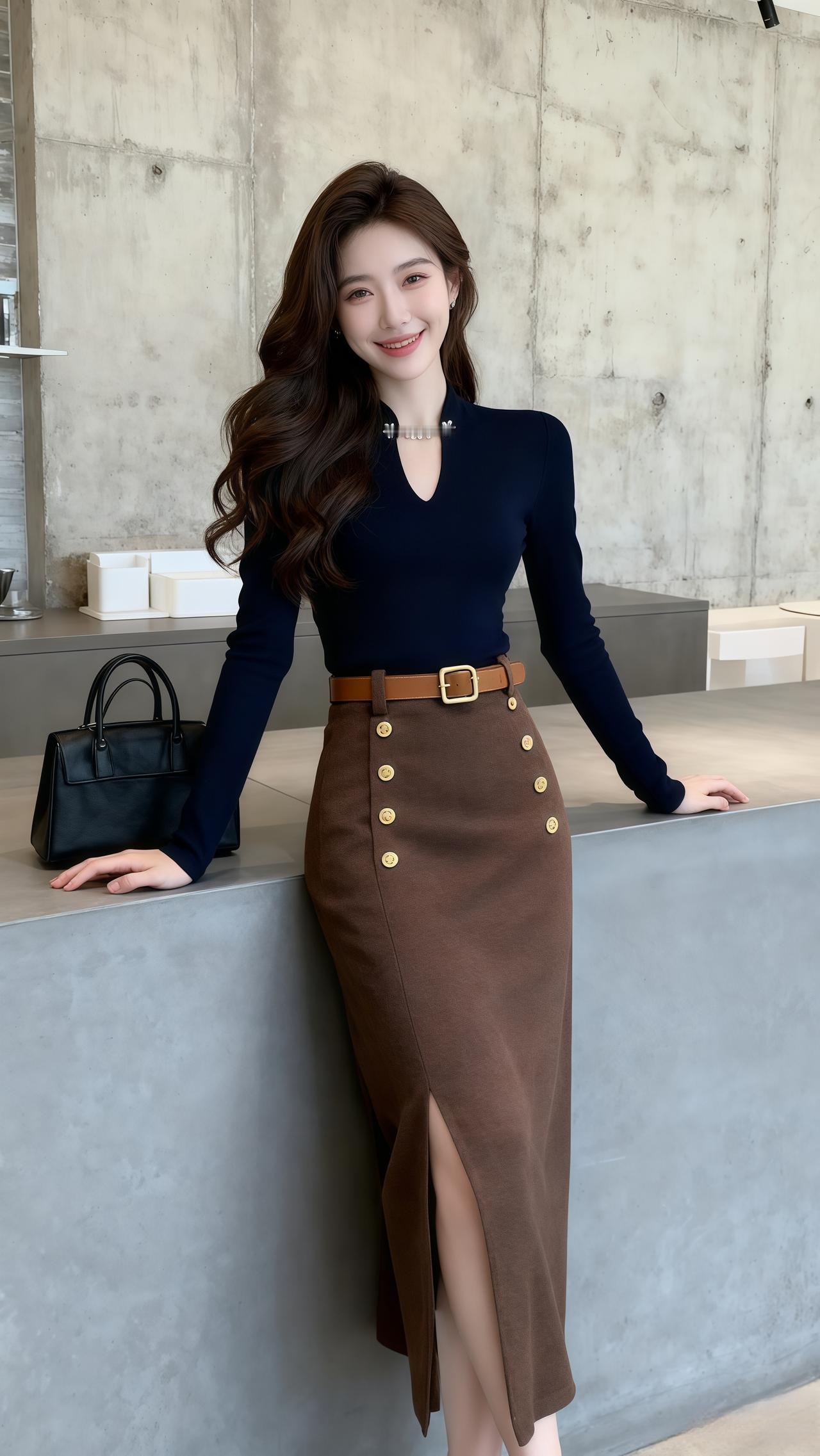 穿搭 女装 半身裙 今天穿什么 气质穿搭