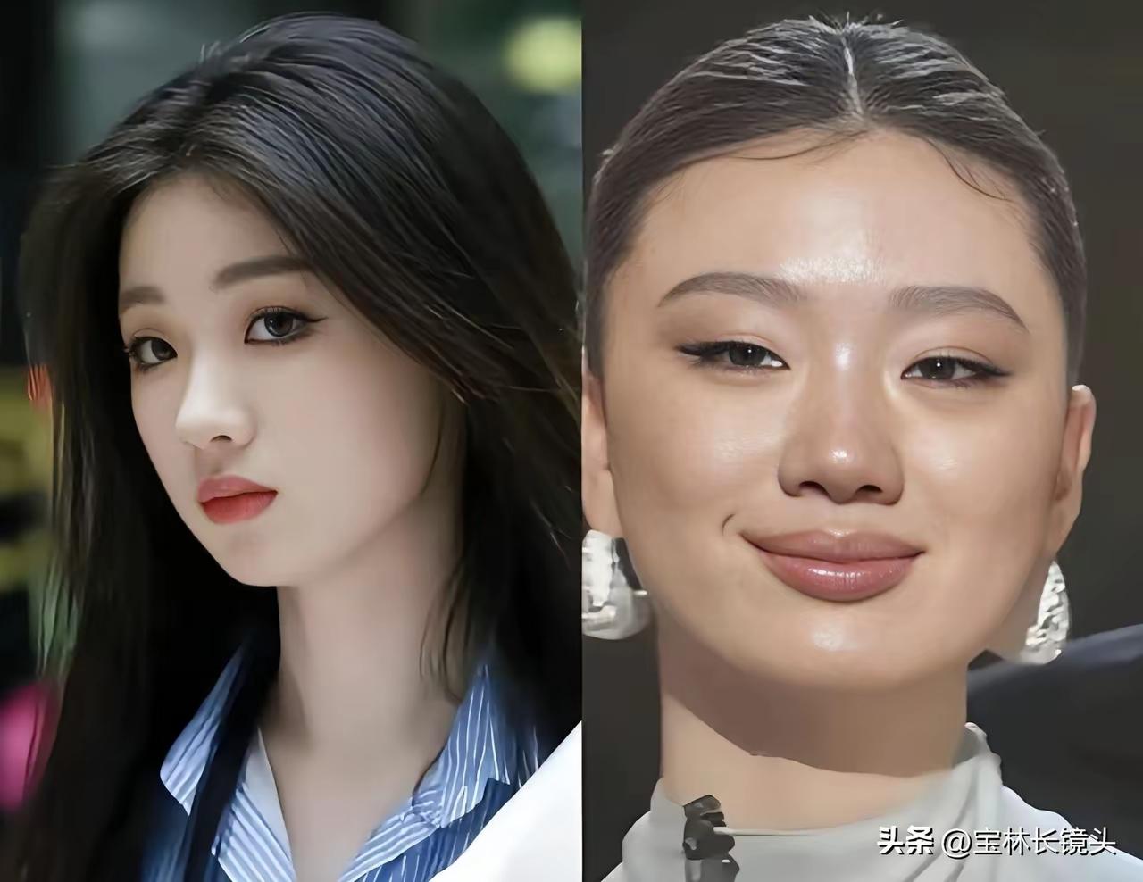 左边的样子是李健学生时，右边的是常石头学生时，以前叫单依纯，现在据说叫单衣，没有