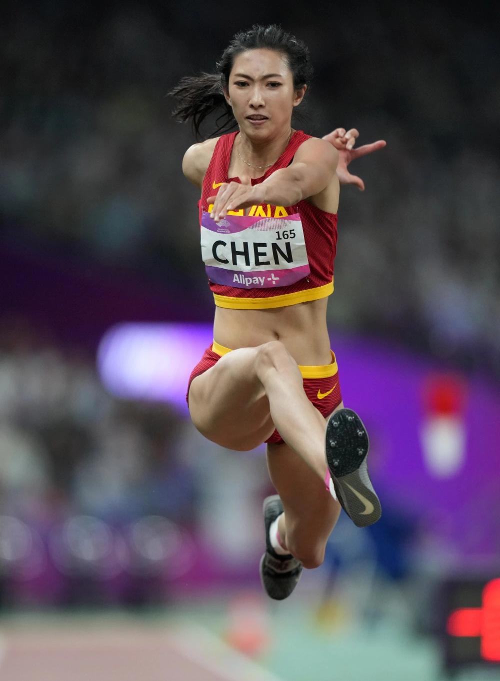 陈洁，女子三级跳远运动员