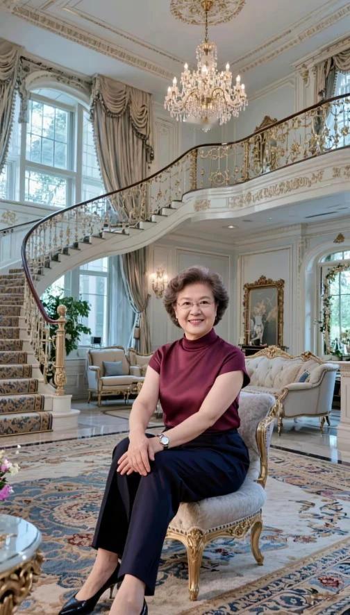 岁月匆匆，不败美人。
半老徐娘 ，风韵犹存。
粗缯大布裹生涯，
腹有诗书气自华。