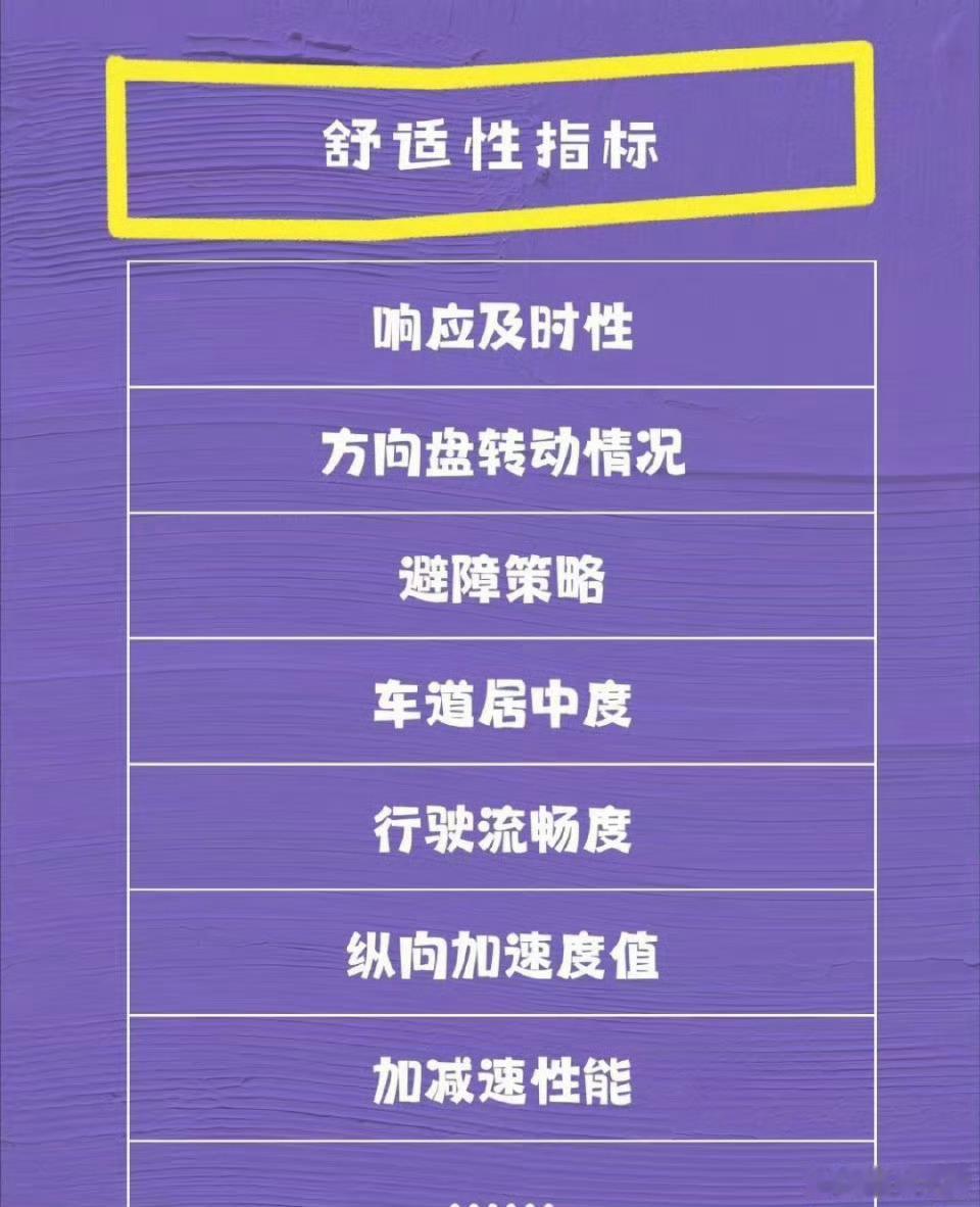 辅助驾驶性能看什么，看什么指标？从智能化，安全性，舒适性，可靠性，通行效率，人机