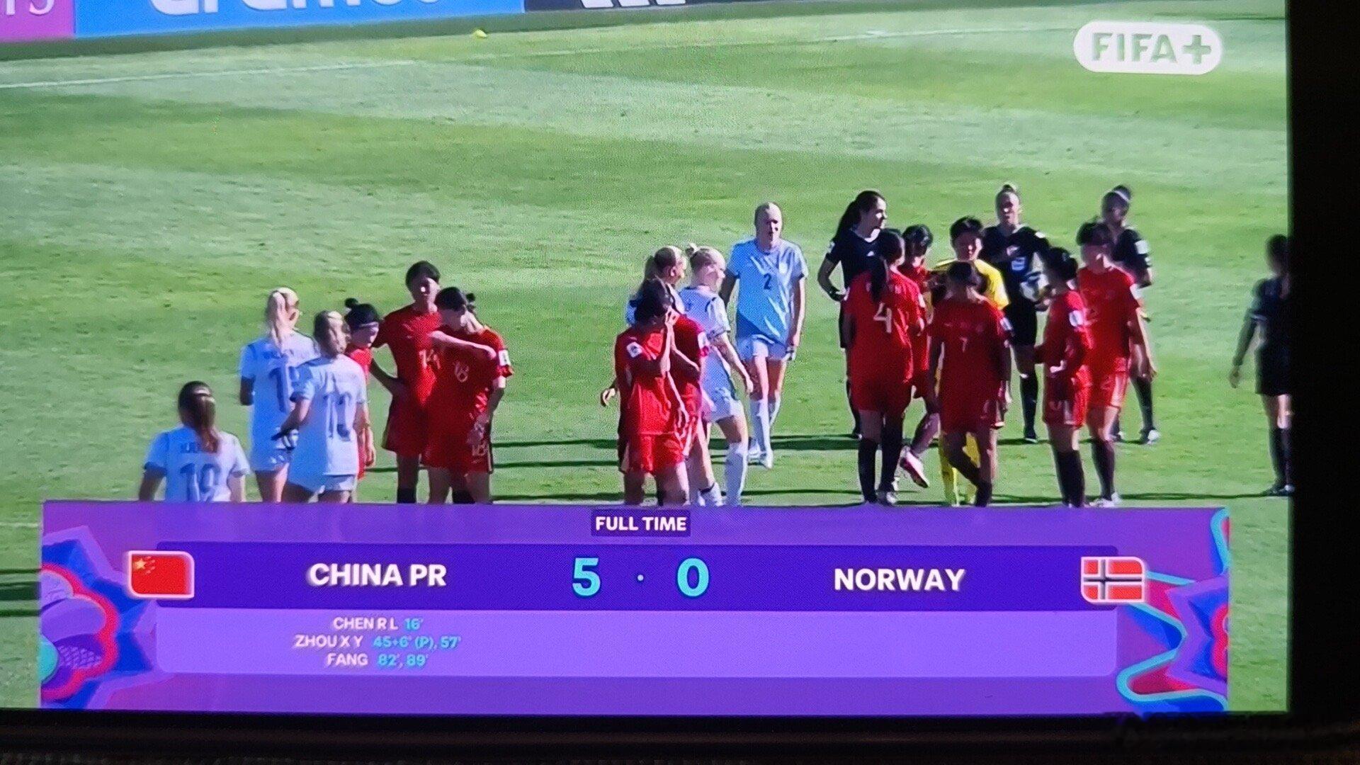 强的可怕，中国U17女足5:0大胜挪威，上次给我印象这么深刻的U17女足还是马晓
