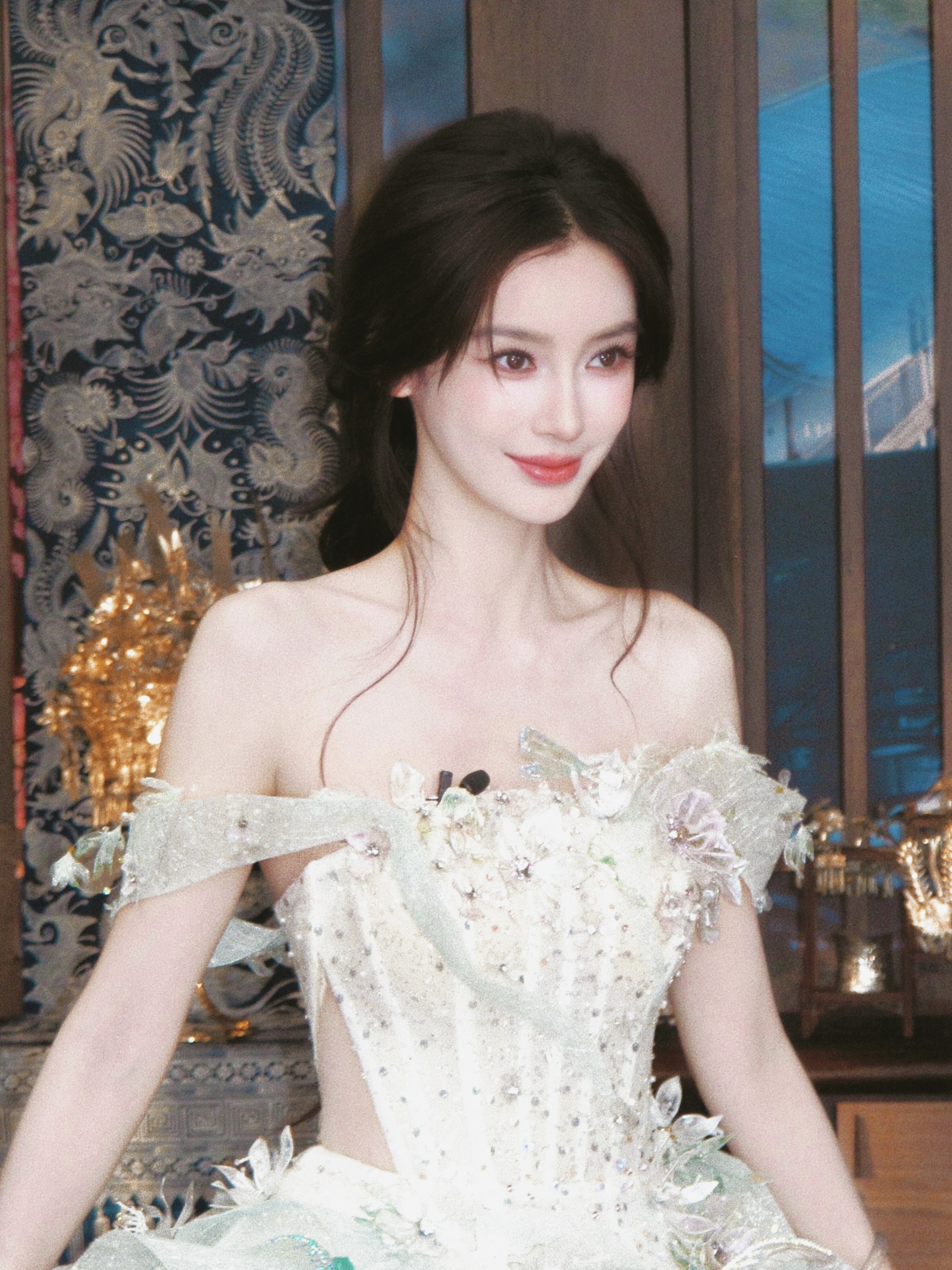 黑发永远的神angelababy像个小仙女angelababy的榜一是陈赫