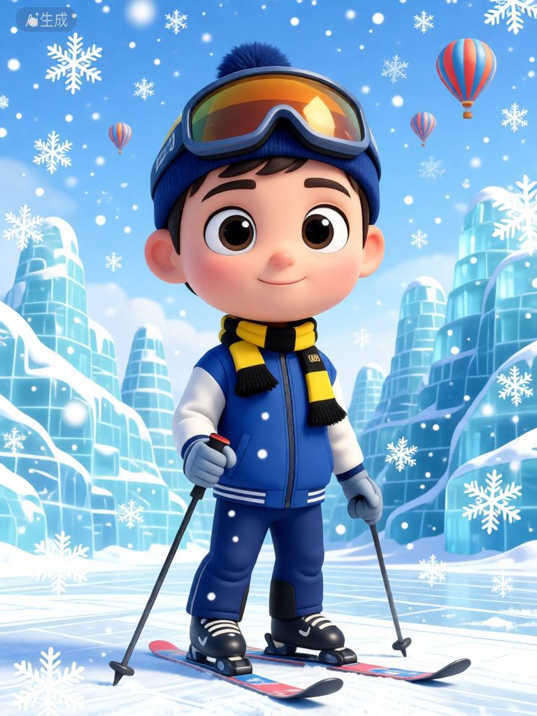 我的冬奥AI形象 这波冰雪大片有点酷炫，我先珍藏了！冬奥会 AI摄影棚体育大拜年