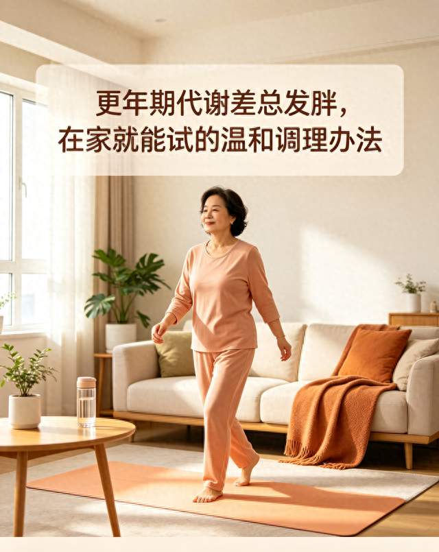 更年期代谢差总发胖，在家就能试的温和调理办法