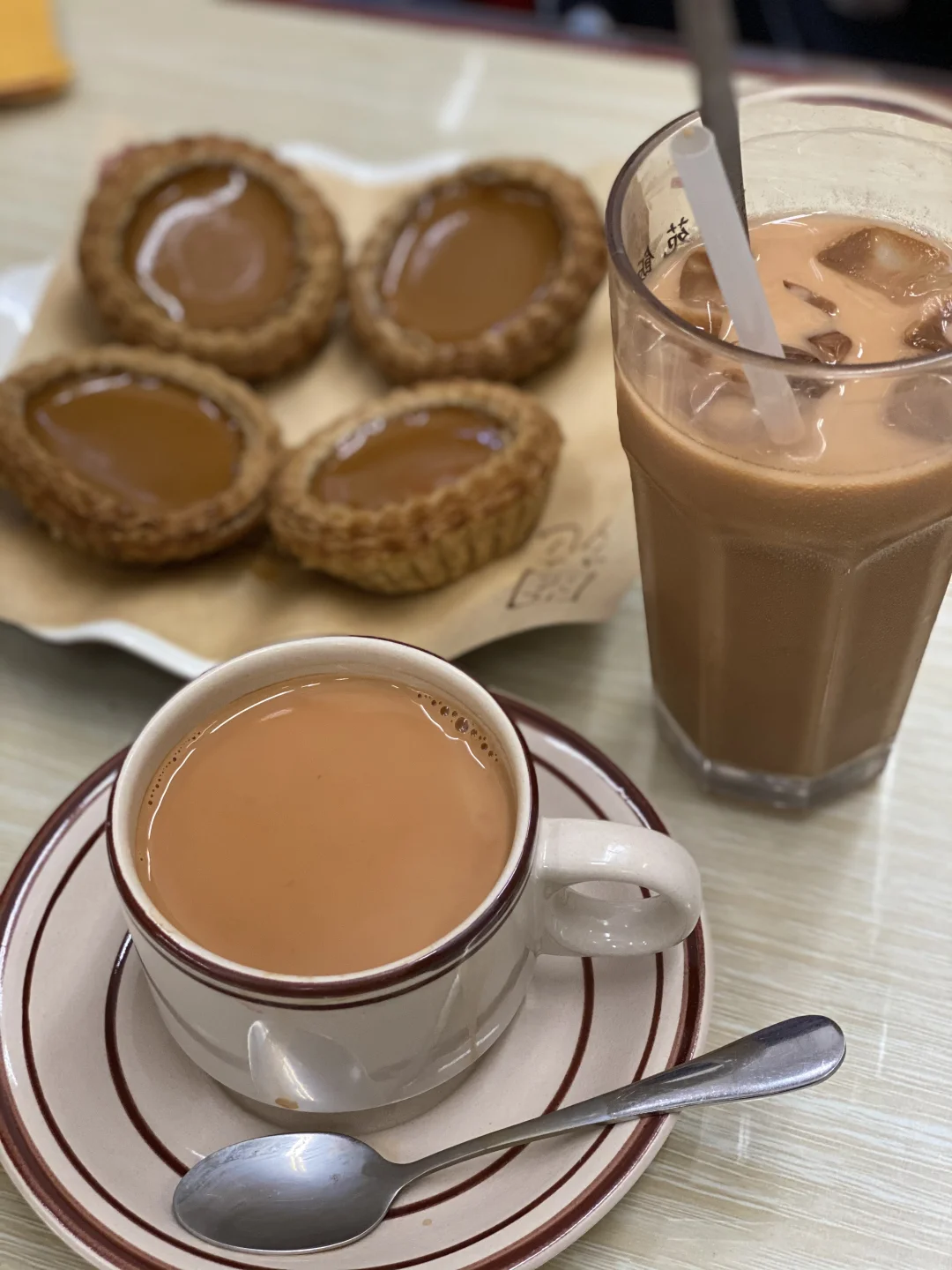 江南西港式茶餐厅：咖啡蛋挞