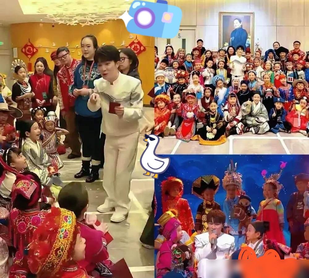 春晚收视刚飙破40%，周深却扭头扎进兵荒马乱的后台，从兜里掏出一沓百元新钞。
 