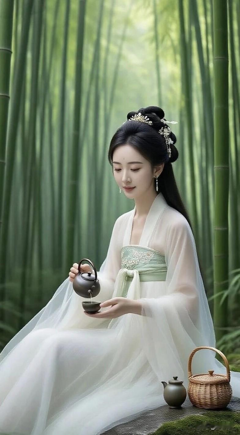 懒对菱花理晓妆，诗痕漫过小睛窗。
偶有纷缨栖竹牖，知否？青山也妒水云闲。
且仼松