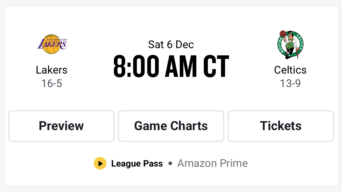 凯尔特人国度 直播预告 : 明早08:00【 2025-26赛季 】 NBA常规