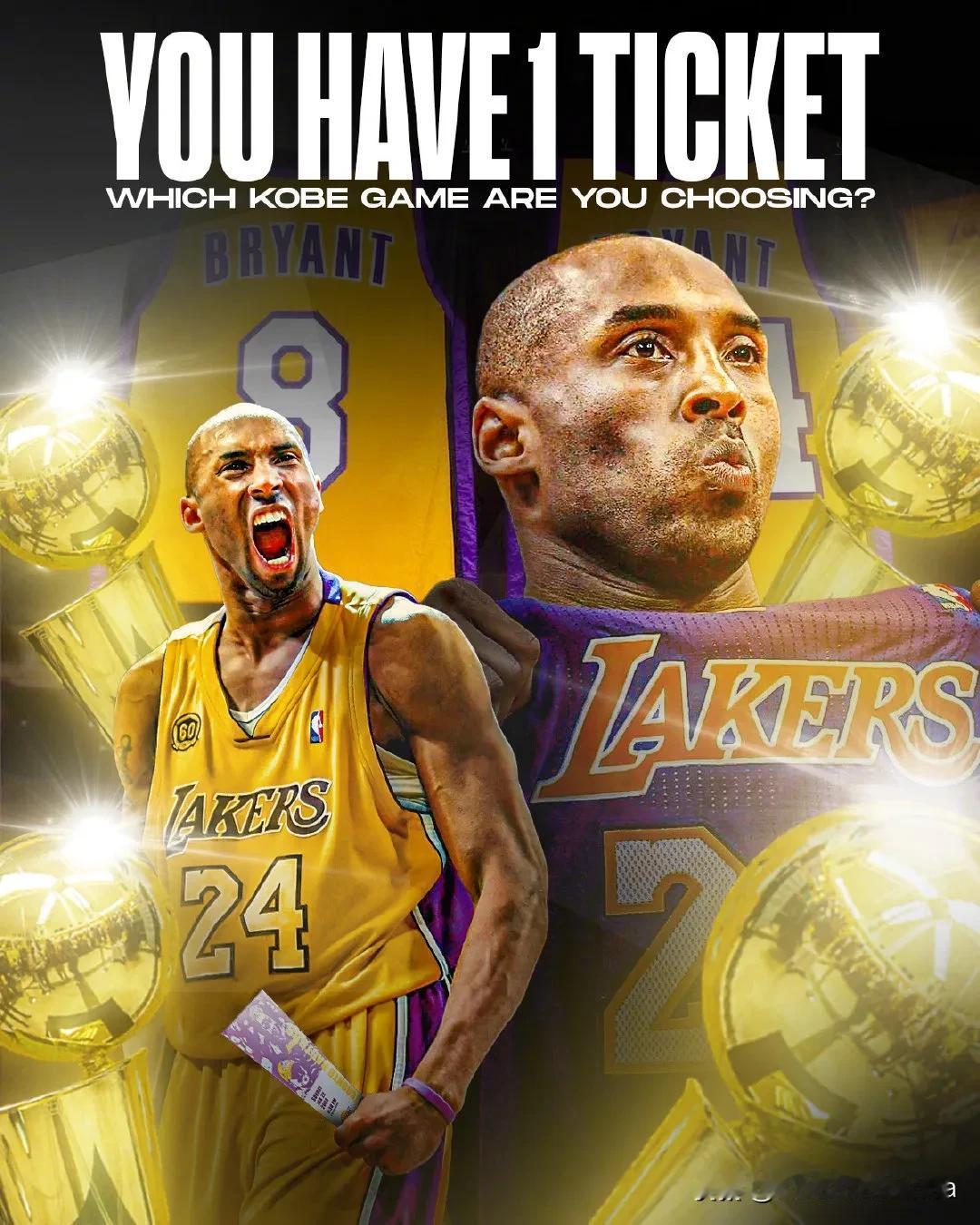 【🏀抉择时刻！如果只能在现场看一场科比的比赛，你会选哪场？🤔】 

面对这个