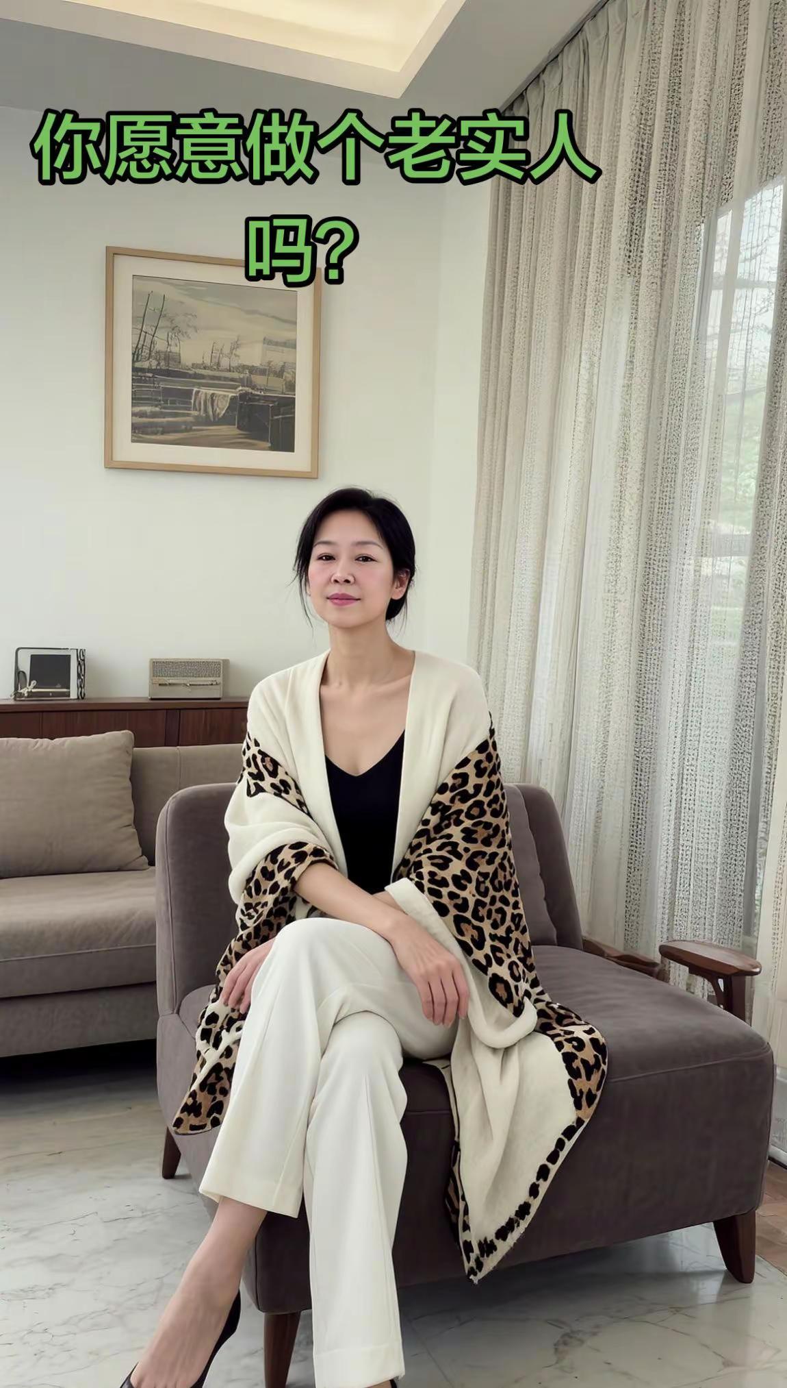 老实人好不好？AI轻奢居家写真照