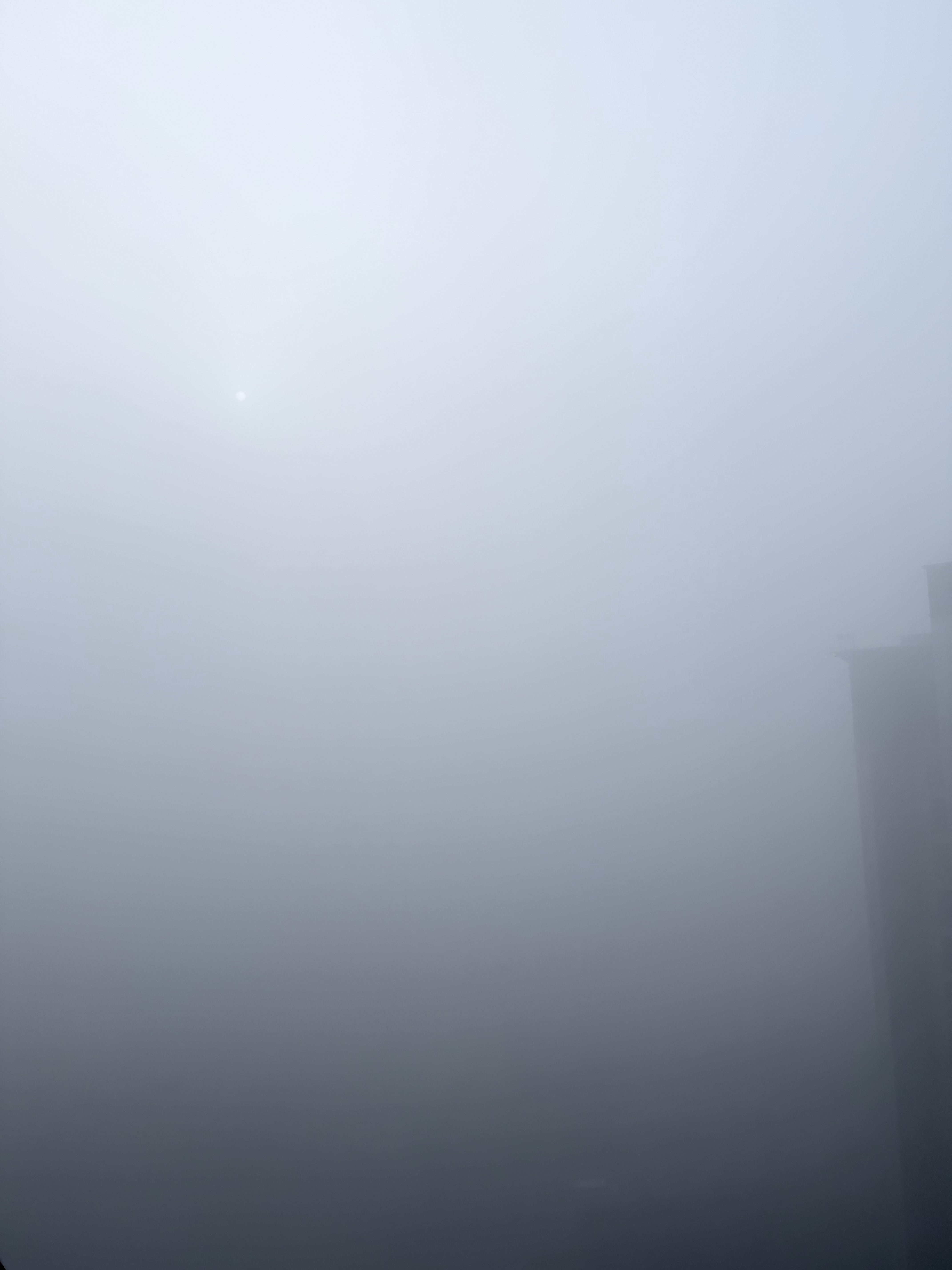 给大伙感受下今天的大雾 