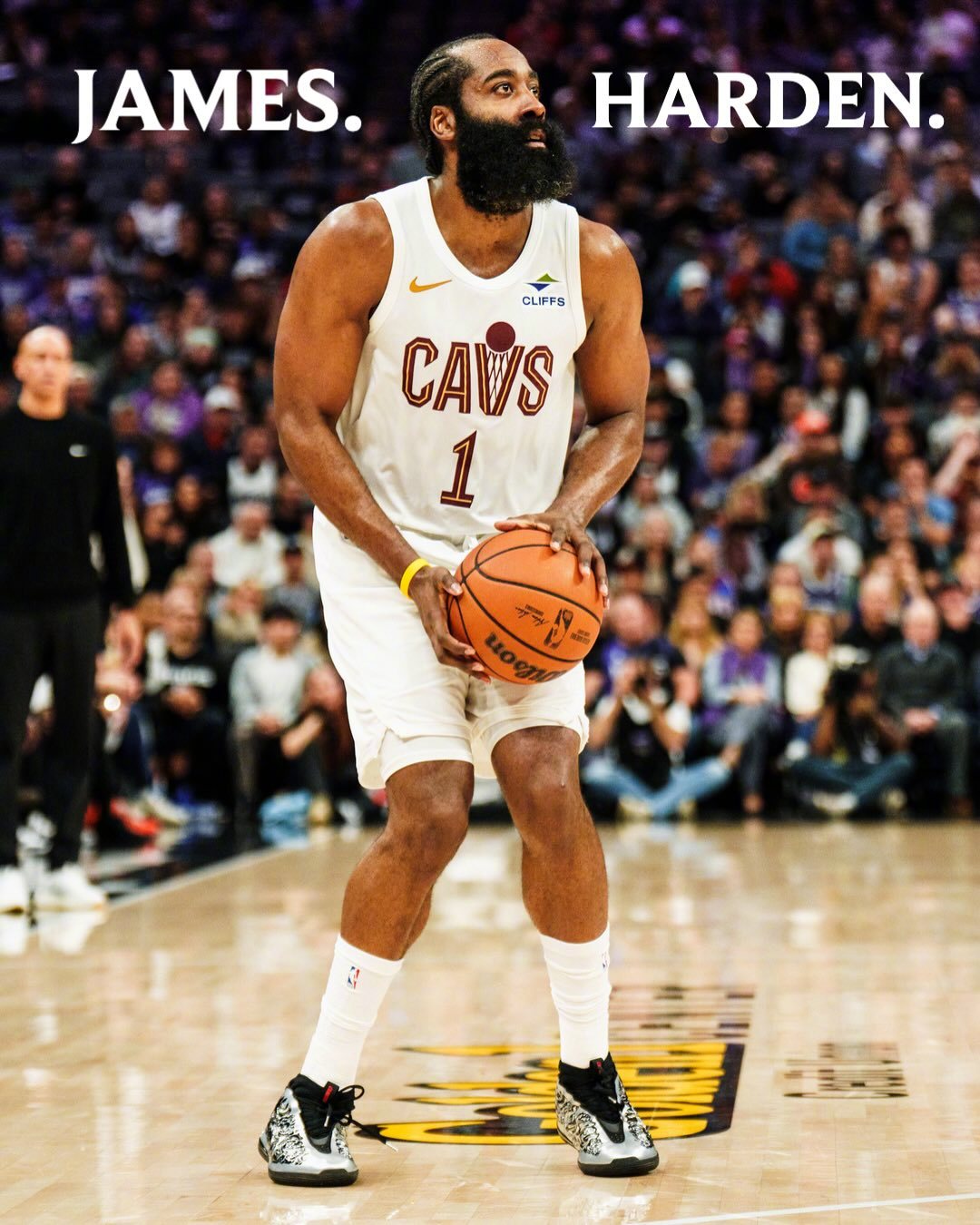 骑士132-126击败国王。哈登骑士生涯首秀出战32分钟，投篮13中7，三分8中