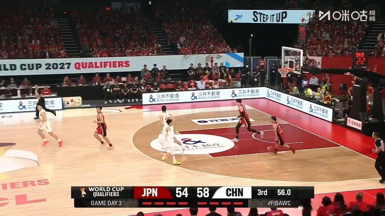 冲绳的球馆，这节很安静中国男篮vs日本男篮