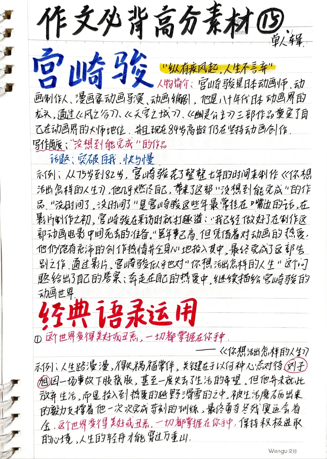 📚宫崎骏万能人物素材第15弹—一例多用