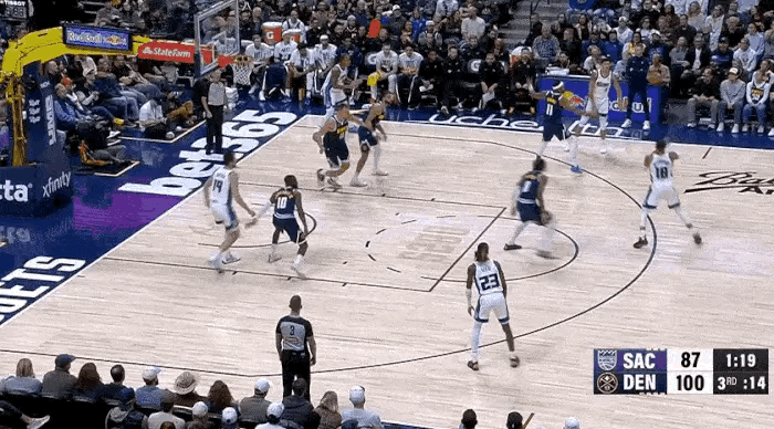 威少连喂有班克斯国王vs掘金 ​​​