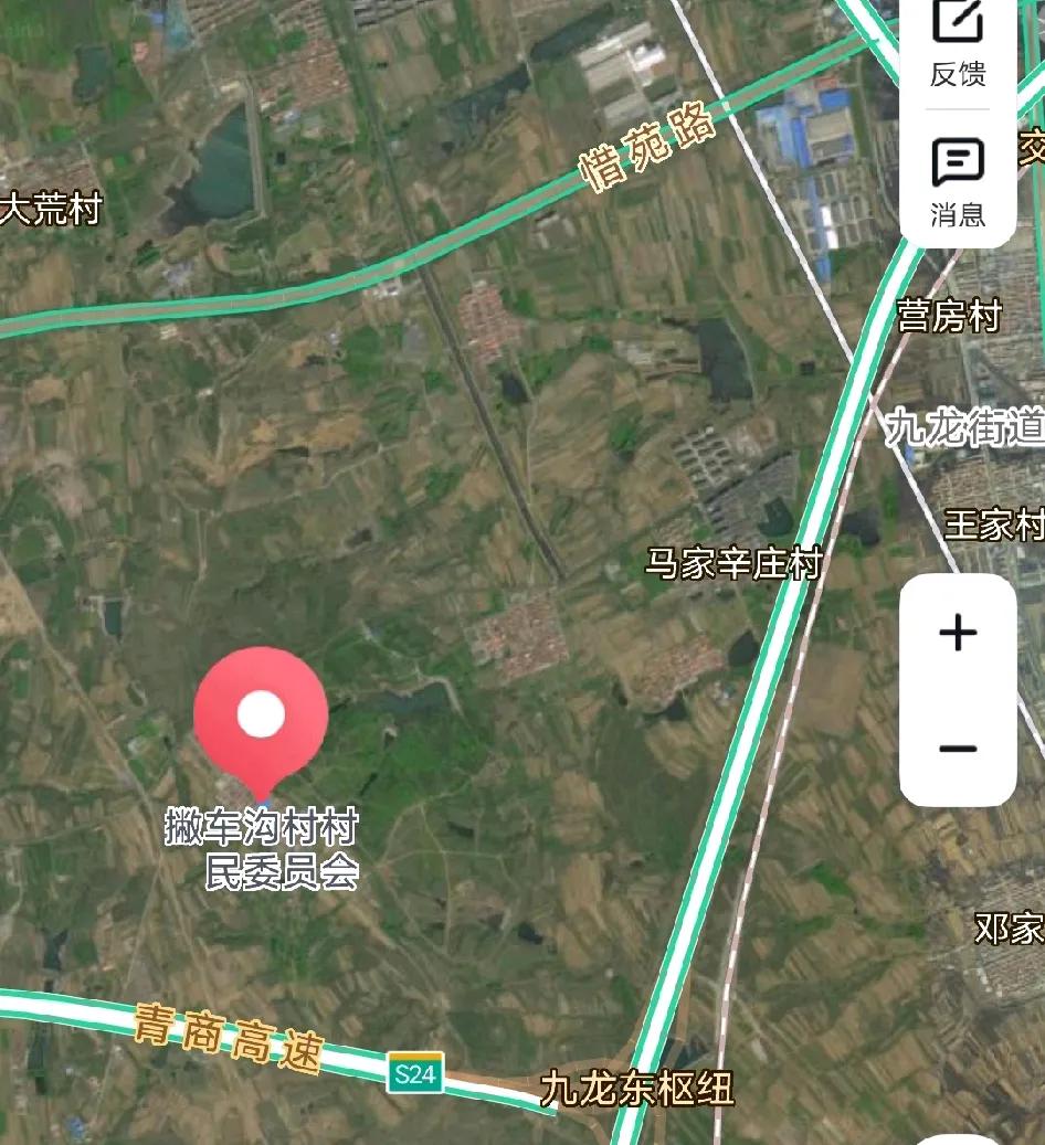 撇车沟村位于青岛胶州市九龙街道办事处西部，距办事处驻地3公里。东与大赵家庄、西与
