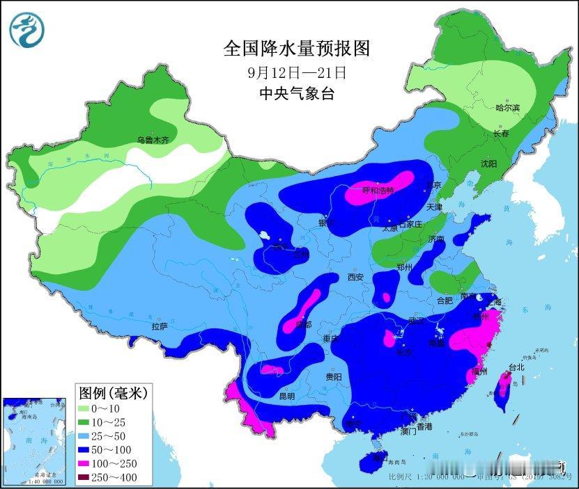 根据中央气象台预报，未来十天西北东部、华北大部雨水持续偏多，台风贝碧嘉影响华东，