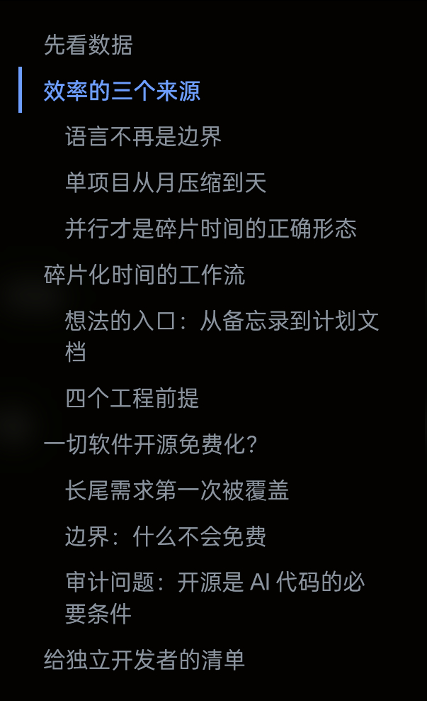 AI Agent 把独立开发压进了碎片时间地址：maxlv.net/blog/a