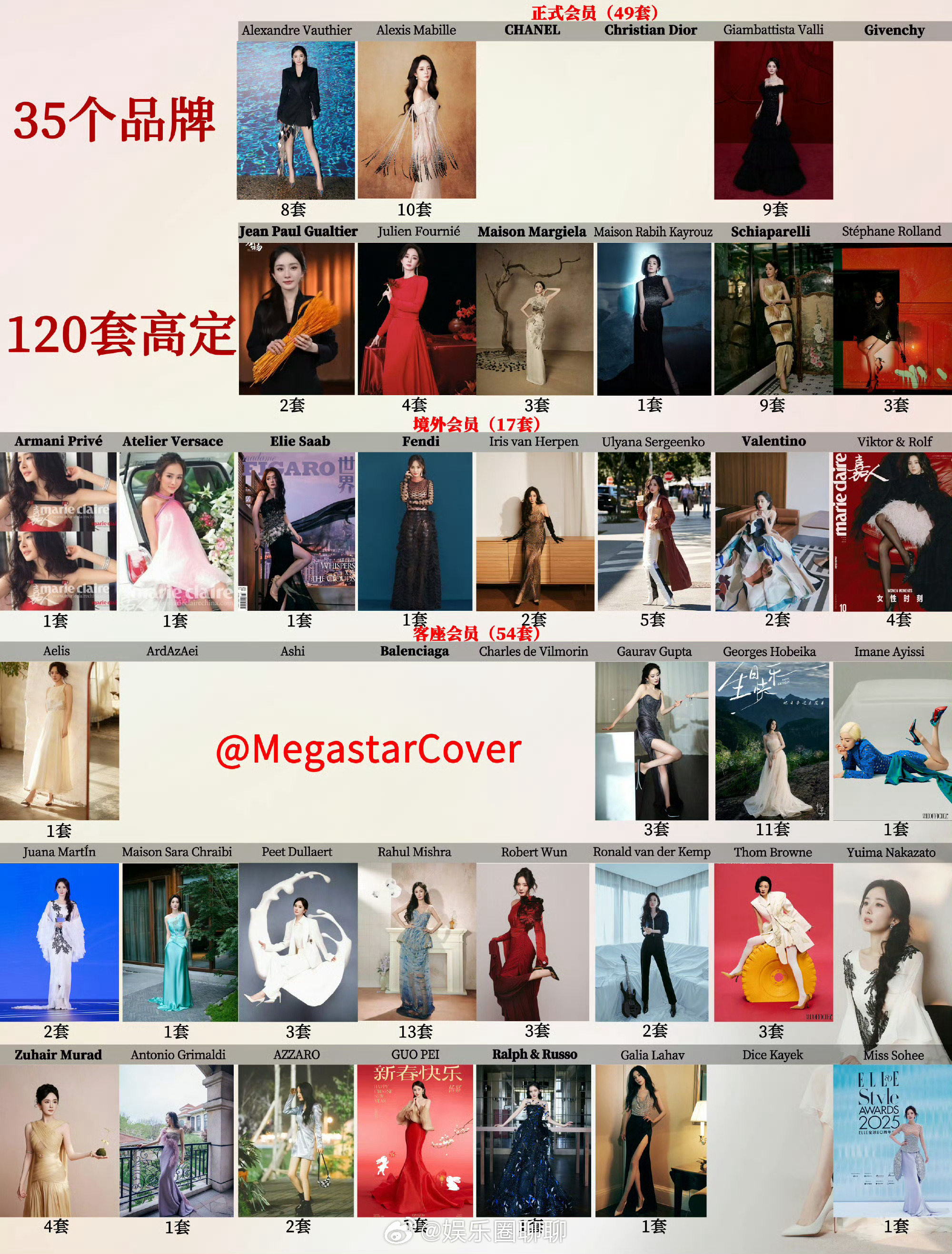 杨幂 高定多了去了，时尚界顶级女王范气质决定一切，商业价值也是顶级🔝top ​