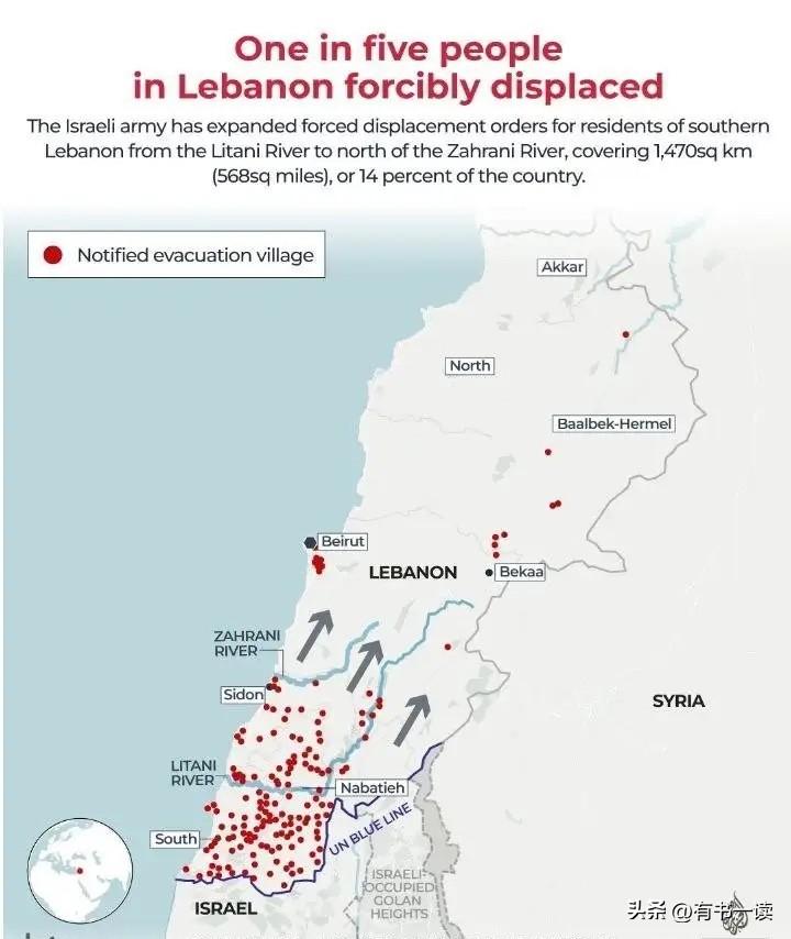 从“除草”到“吞并”，以色列的“土地饥渴症”又犯了？正准备吞并黎巴嫩三分之一的领
