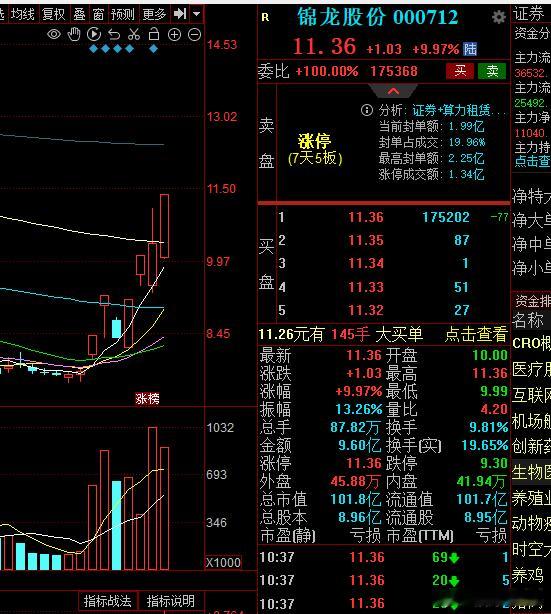 锦龙7天五板，成证券龙头了，能带领证券来一波行情吗？ ​​​