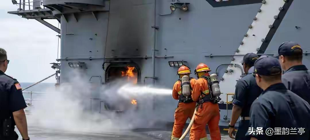 连烧30小时！百亿航母成废铁？5700人全被扣押，福建舰成全球唯一

这是一条典