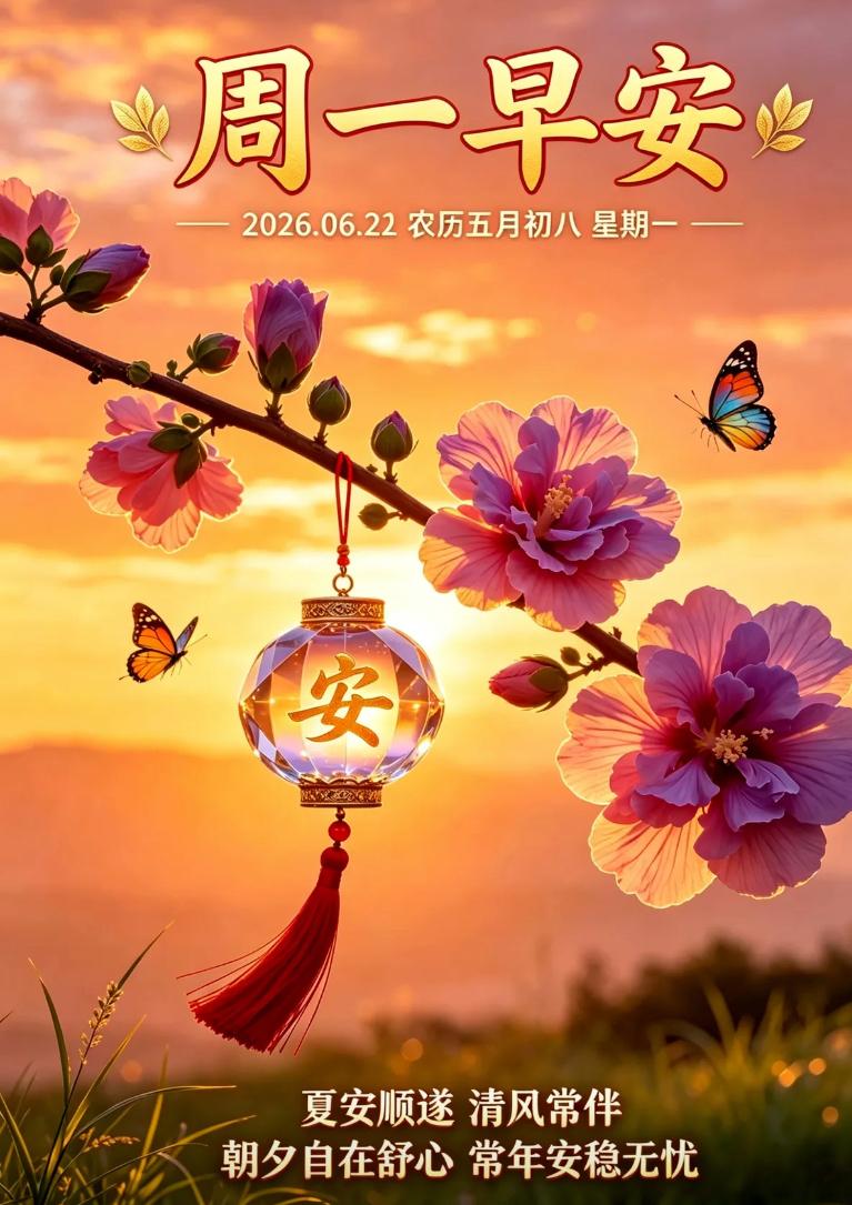 🌺2026./6.22荷风入夏.福伴朝夕🌺

🌈☀️沐一缕清晨暖阳，寄一份