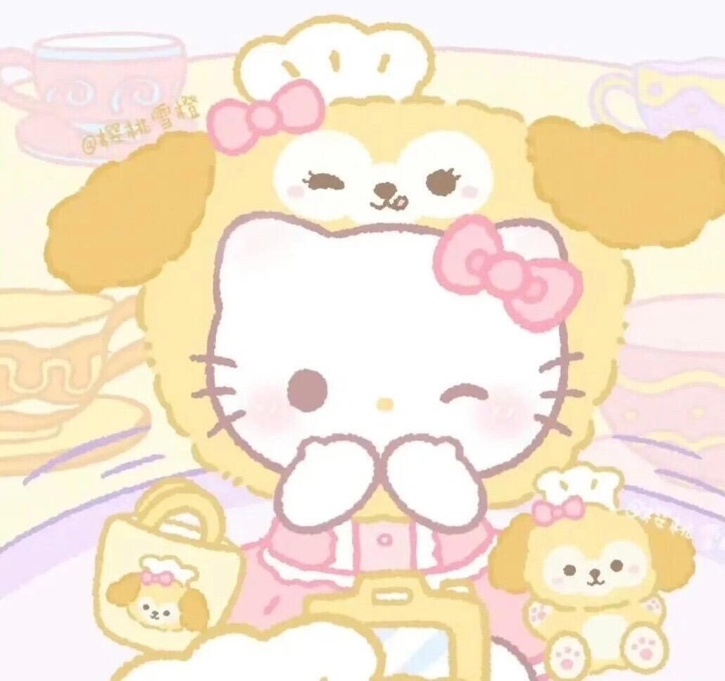 小众搞怪情头✨✨小宝报告 今天也超级想你呀  hellokitty头像|小众情侣
