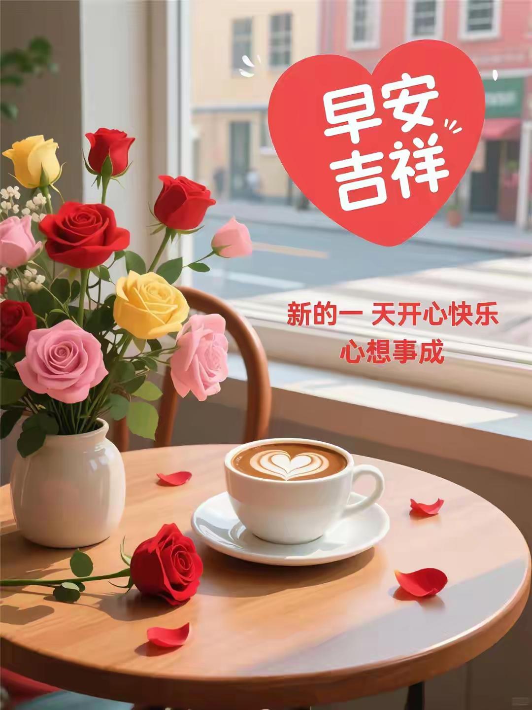 清晨的风裹着淡淡烟火气，推开窗就是崭新的光景。不必纠结昨日的遗憾，也不用焦虑未到