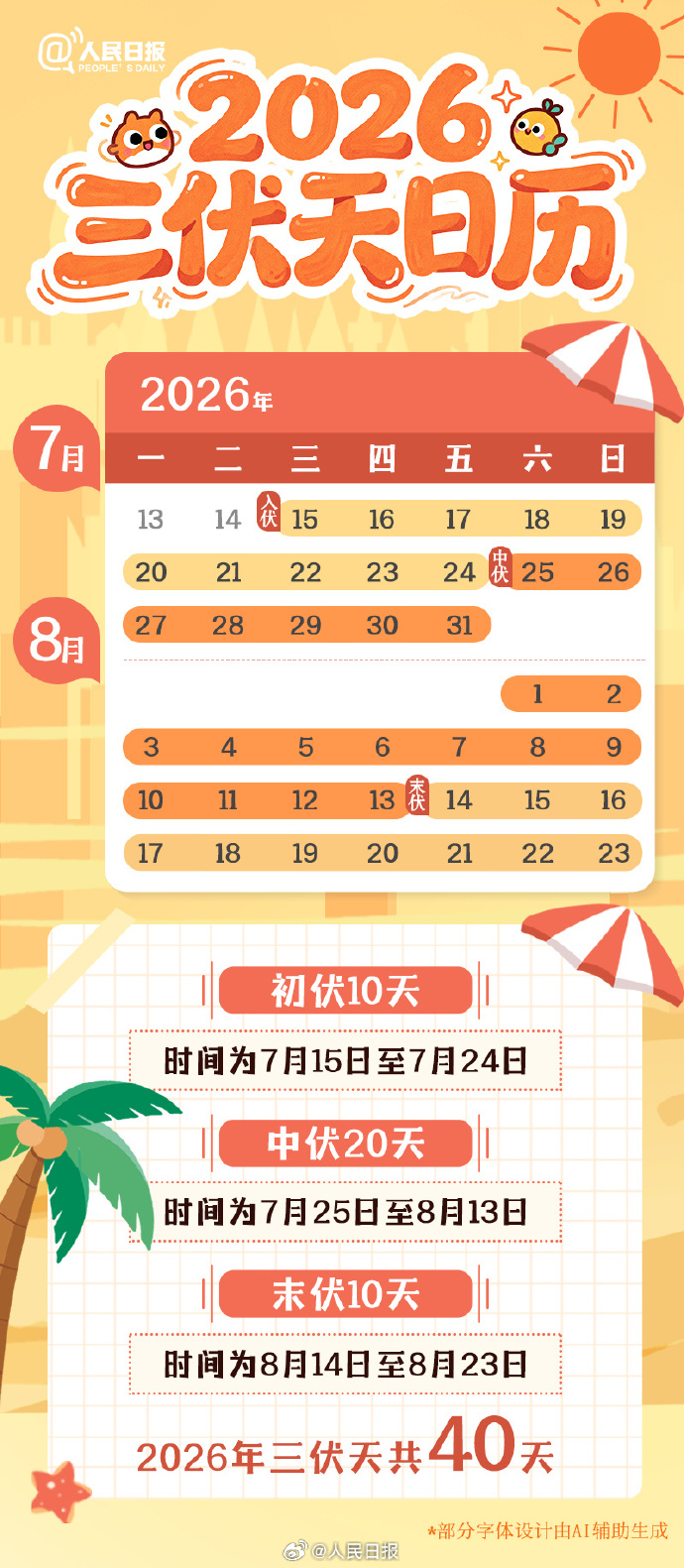 明天中伏
