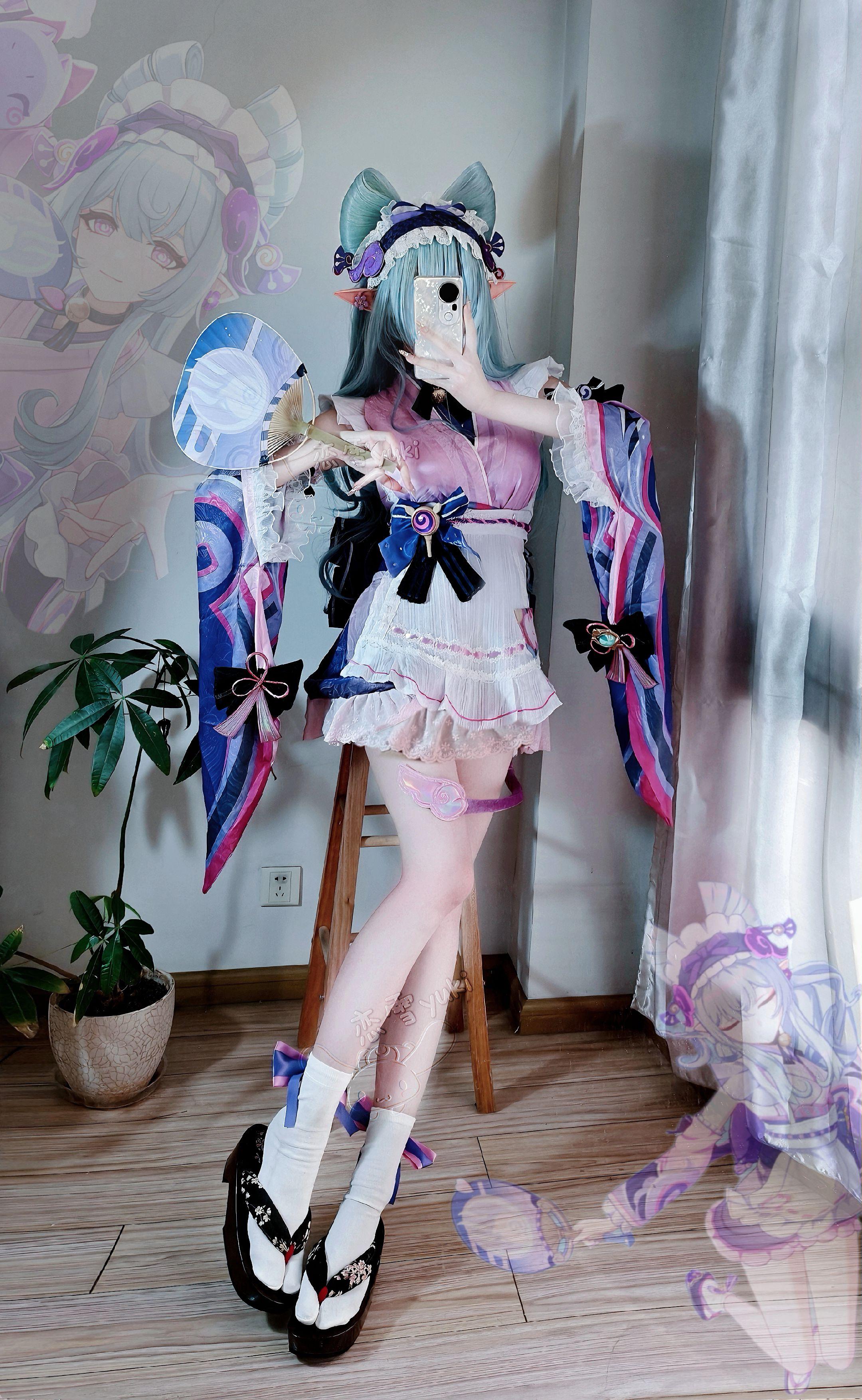 有我的疗愈，你无需将真心封存。今晚月色真美梦见月瑞希cos稻妻