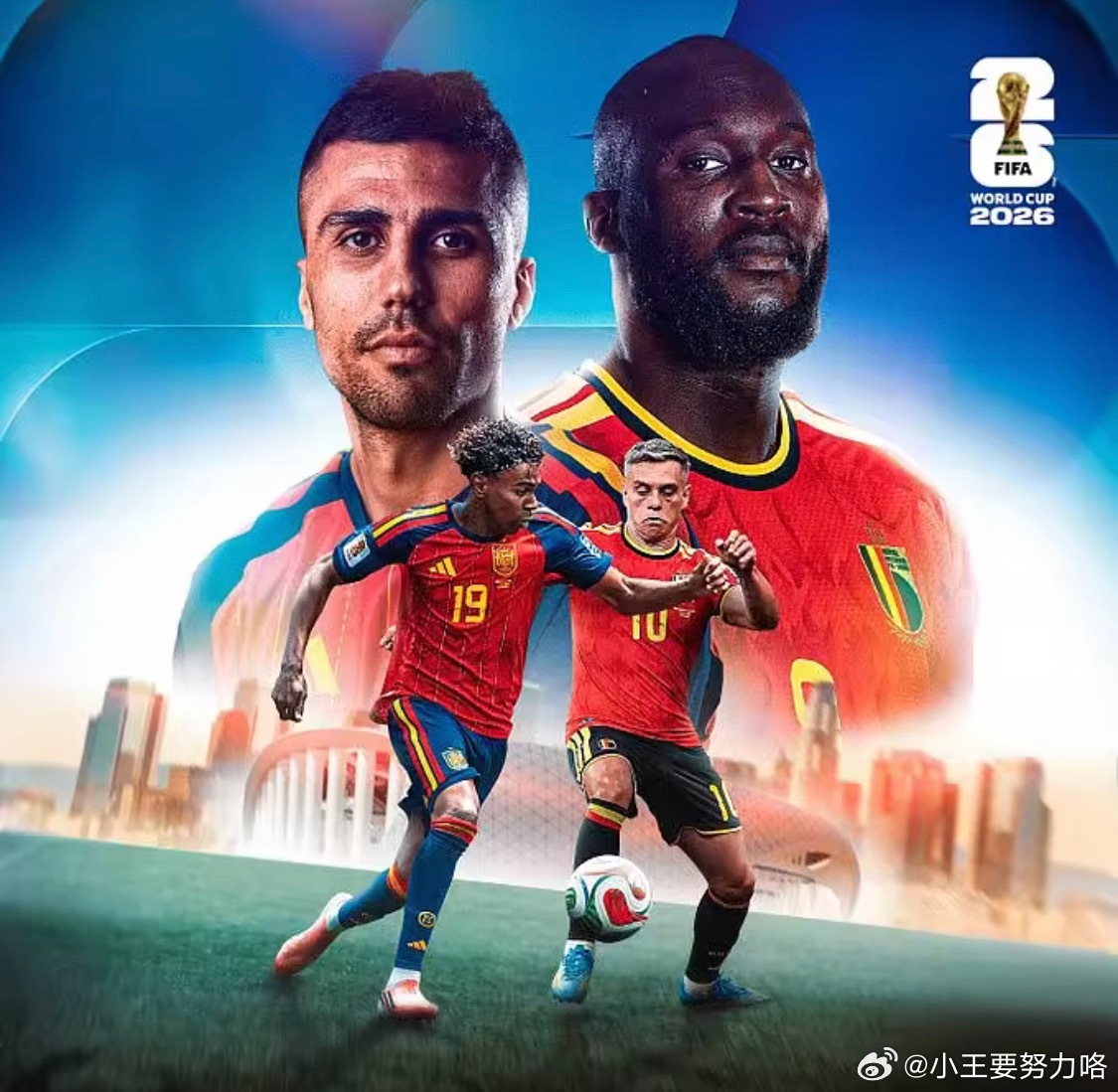 西班牙vs比利时：亚马尔领街、佩德里替补，德布劳内、多库出战7月11日讯 世界杯