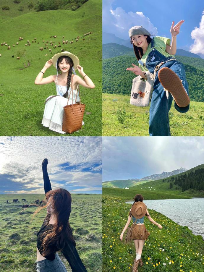 提前预习一下毕业旅行大草原的拍照姿势🍃 📸 一键get√  拍照技巧 摄影