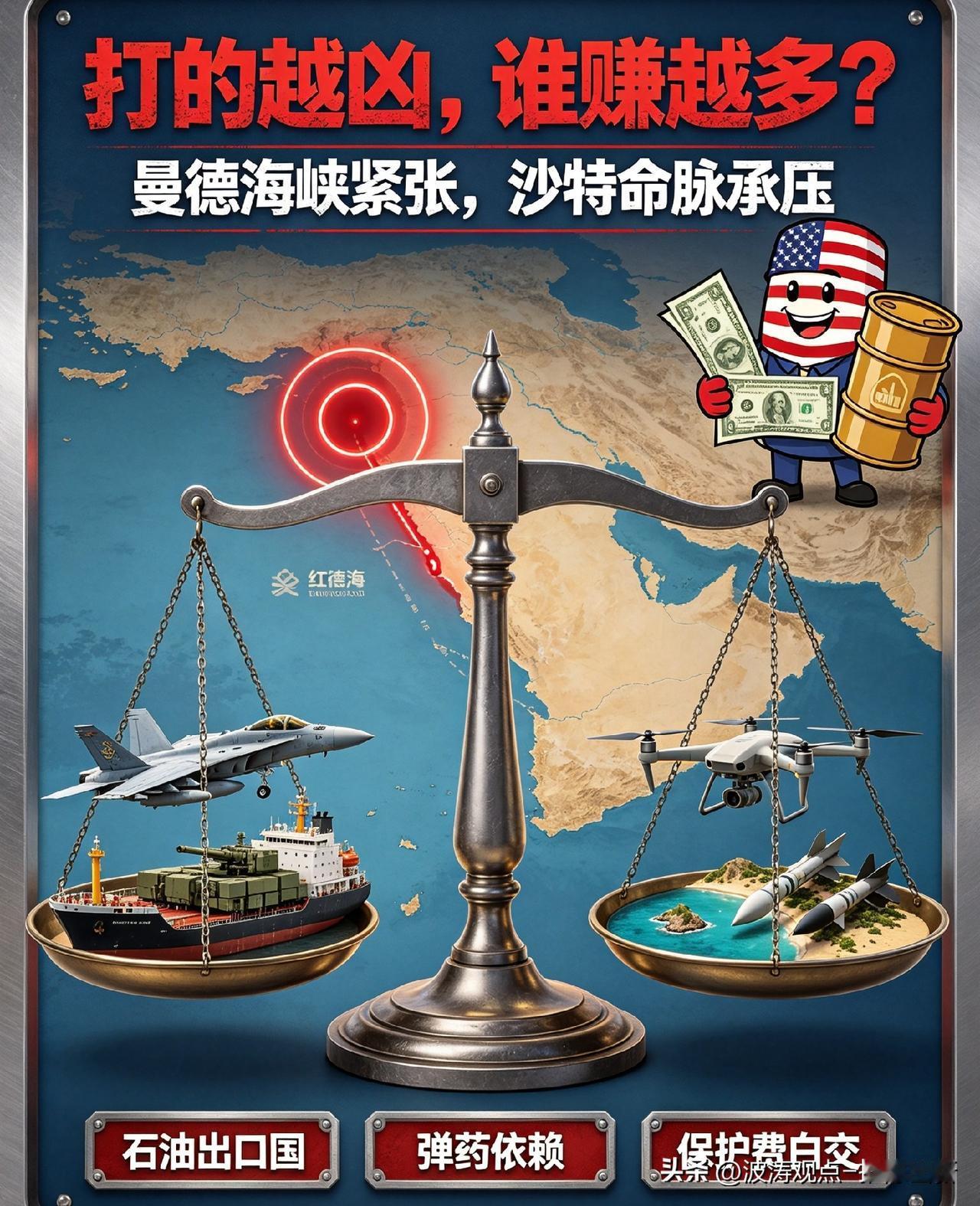沙特胡塞死磕，两大赢家浮出水面😂

胡塞两天拿下哈尼什群岛、丕林岛、穆哈港，直