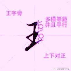 学绝招写好字:王字旁及相关常用字行楷快写技巧，珍藏版
1.王字旁行楷快写技巧，直