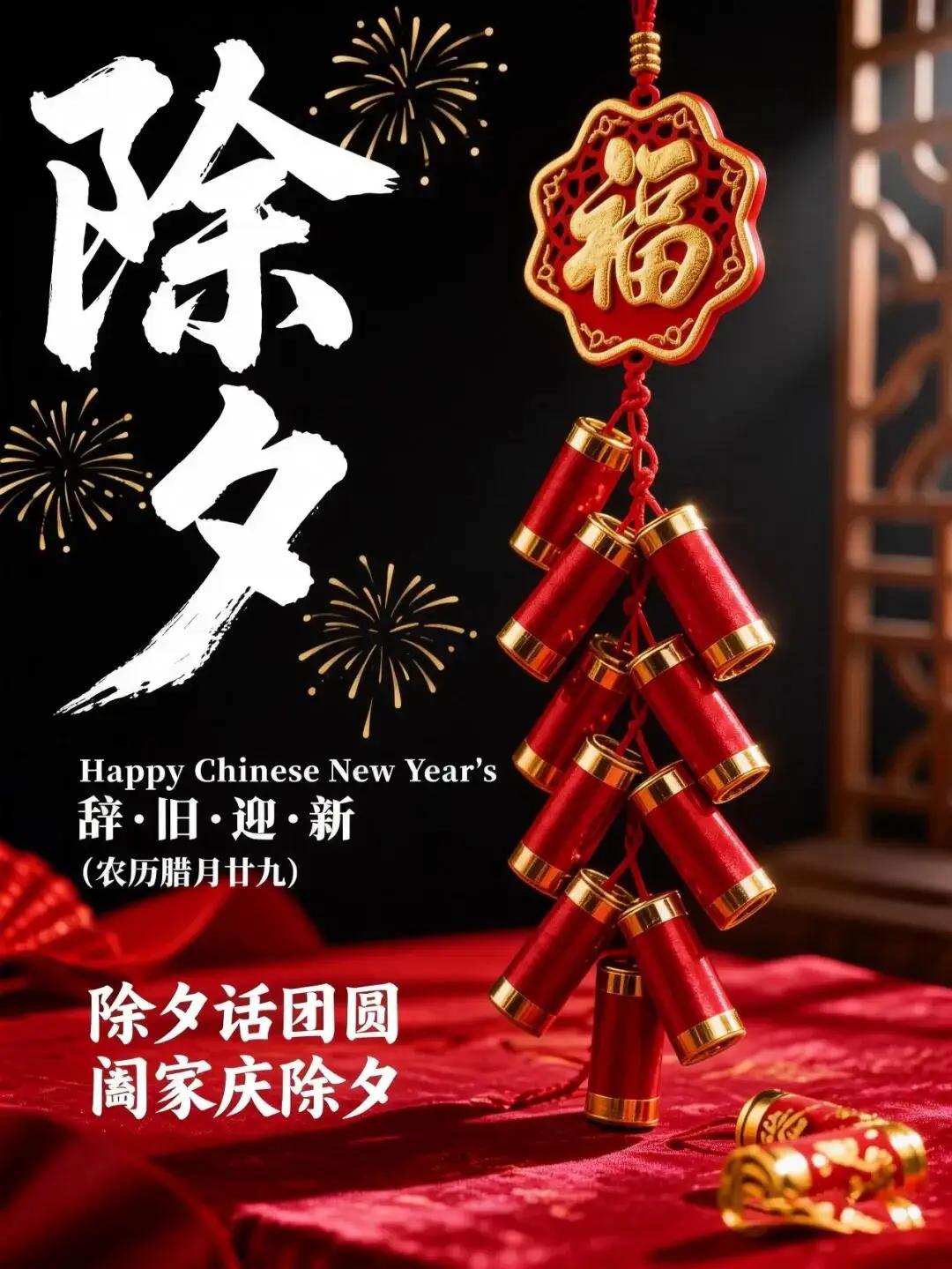 辞暮尔尔，烟火年年
骐骥驰骋，势不可挡
岁岁除夕，今又除夕
除，意为“去除”；夕