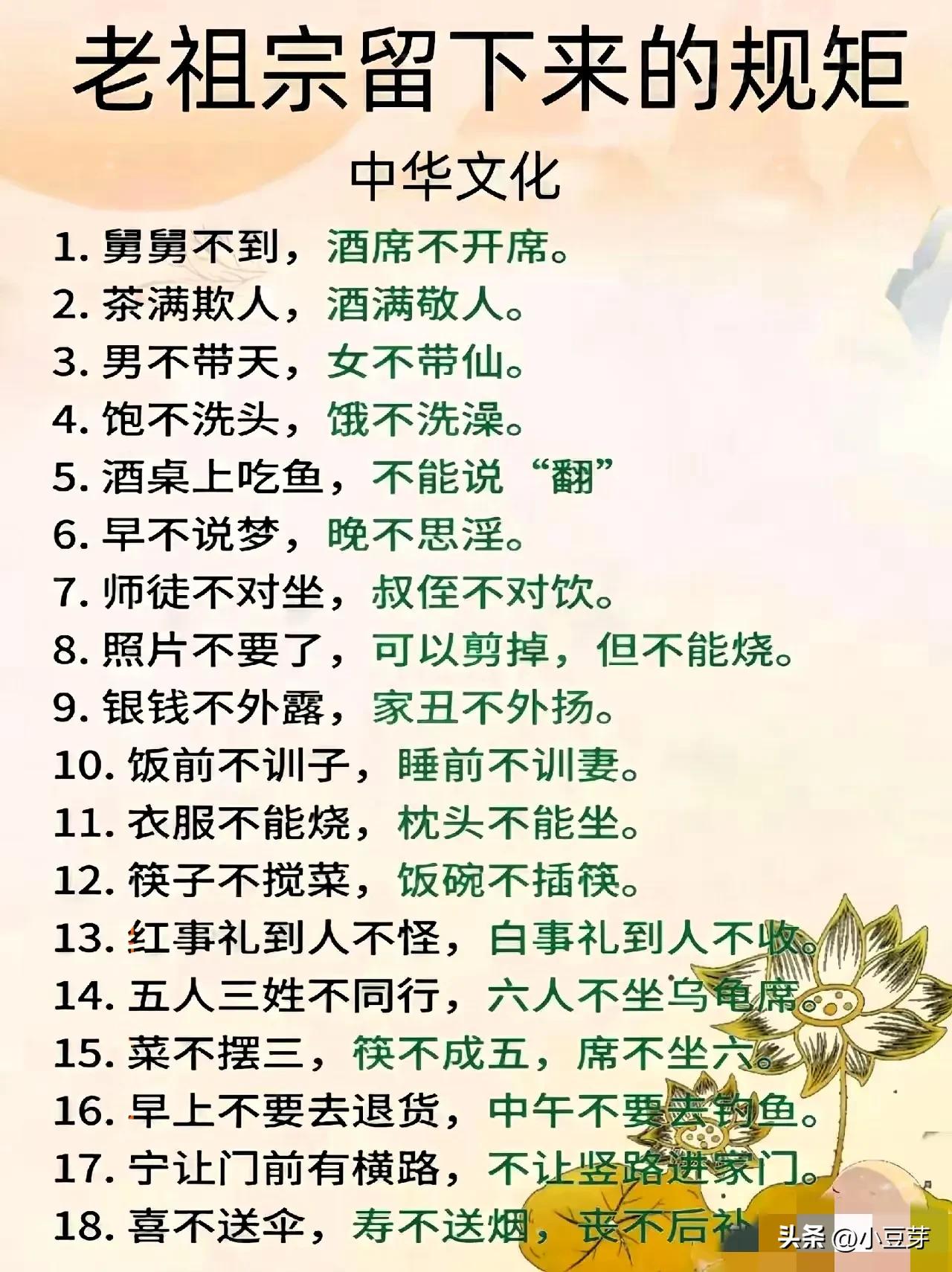 老祖宗留下来的规矩见过老祖宗 失传三百多年啦 老一辈生活观