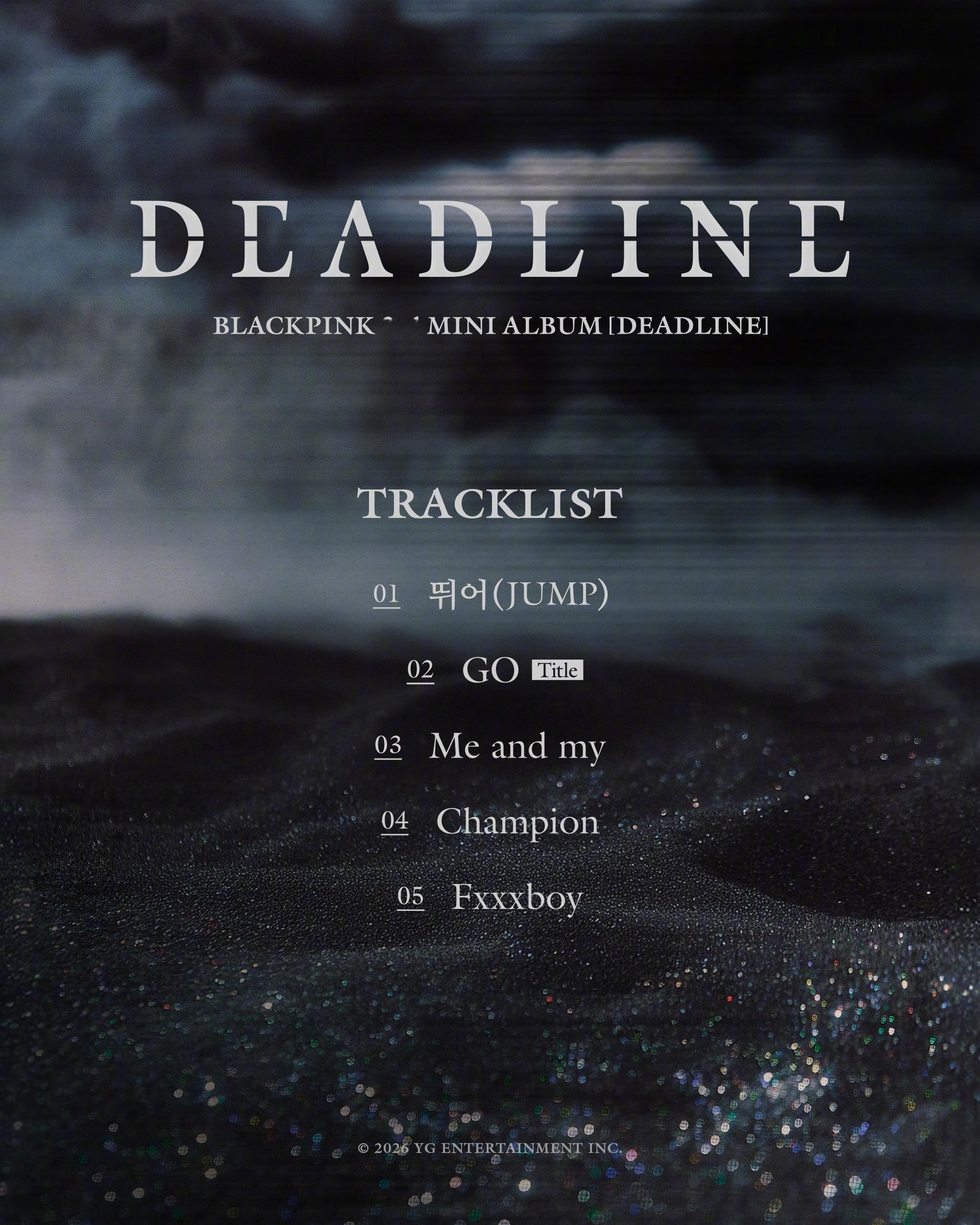 【Twi】BLACKPINK[DEADLINE] TRACKLIST POSTE