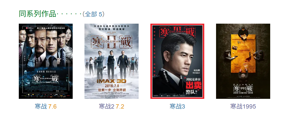 寒战1994看完不知道在说啥故事说一半就完了全是伏笔全是细节全是未完待续一查还有