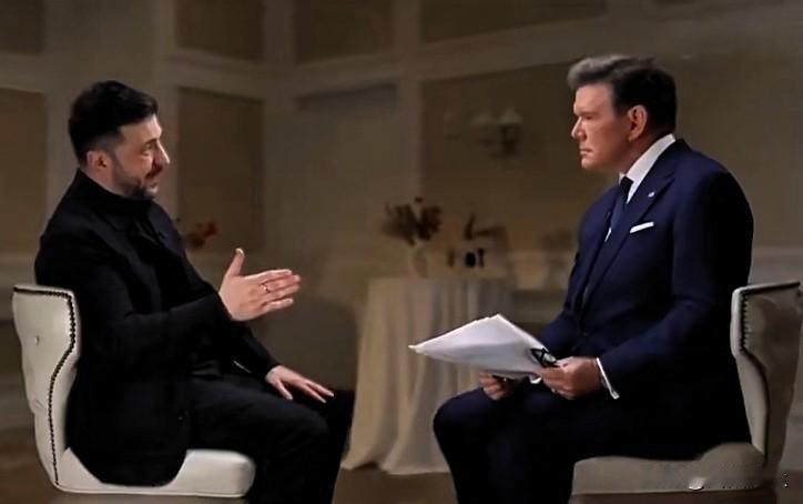 泽连斯基接受福克斯新闻采访，主持人:“你从他的言行中，看到任何迹象表明普京想要和