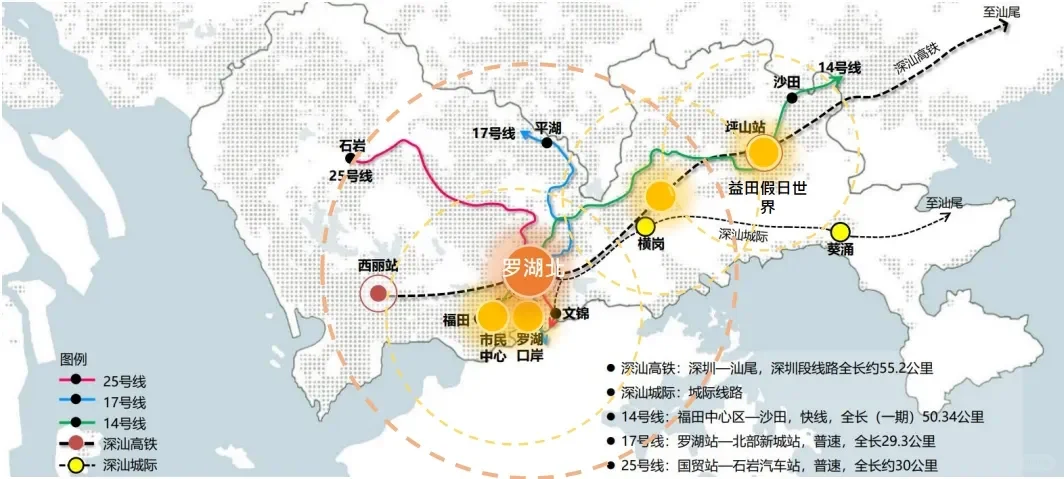 深汕铁路罗湖北站规划示意图